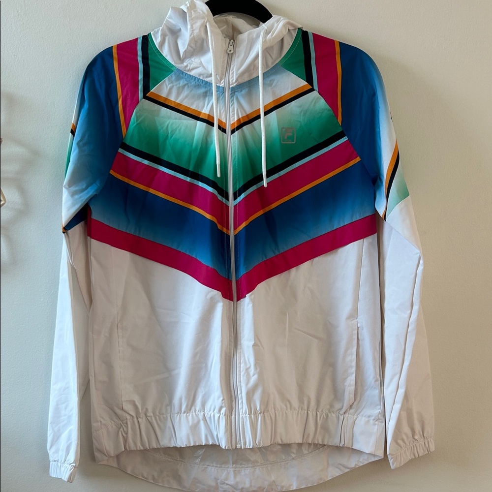 Fila Blue and Pink Windbreaker